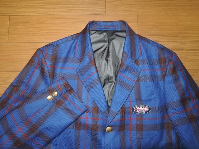 APE×LOCHCARRON×GOREチェック柄テーラードジャケットS青系 < ブランド  APE×LOCHCARRON×GOREチェック柄テーラードジャケットS青系 < ブランドの