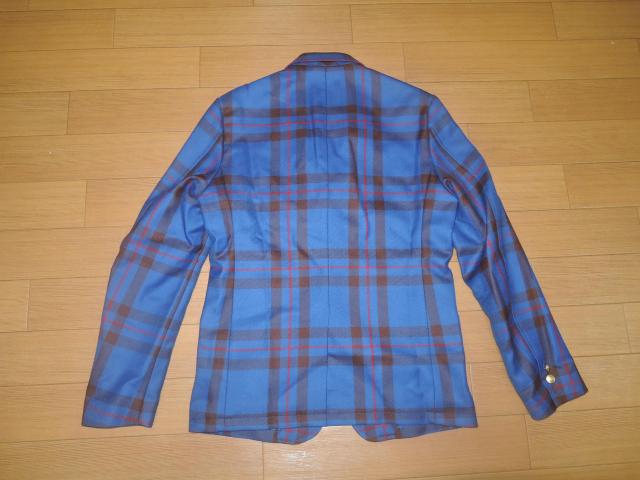 APE×LOCHCARRON×GOREチェック柄テーラードジャケットS青系 < ブランド  APE×LOCHCARRON×GOREチェック柄テーラードジャケットS青系 < ブランドの