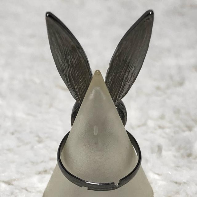 【新品】ウサ耳付☆バニースカルデザインフリーリング < 男性アクセサリー/時計  【新品】ウサ耳付☆バニースカルデザインフリーリング < 男性アクセサリー/時計の