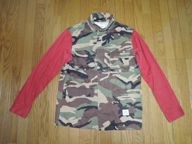 MISTER GENTLE MAN ミスタージェントルマン ミリタリー シャツ ジャケット M 迷彩柄 カモ 袖切替え < 男性ファッション  MISTER GENTLE MAN ミスタージェントルマン ミリタリー シャツ ジャケット M 迷彩柄 カモ 袖切替え  < 男性ファッションの