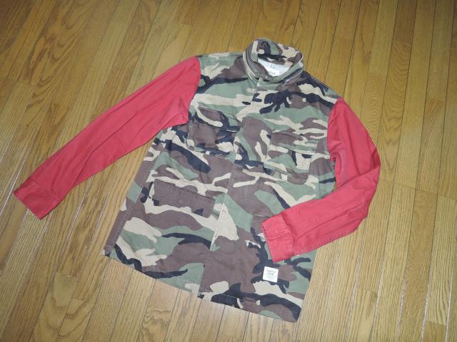 MISTER GENTLE MAN ミスタージェントルマン ミリタリー シャツ ジャケット M 迷彩柄 カモ 袖切替え < 男性ファッション  MISTER GENTLE MAN ミスタージェントルマン ミリタリー シャツ ジャケット M 迷彩柄 カモ 袖切替え < 男性ファッションの