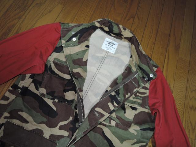 MISTER GENTLE MAN ミスタージェントルマン ミリタリー シャツ ジャケット M 迷彩柄 カモ 袖切替え < 男性ファッション  MISTER GENTLE MAN ミスタージェントルマン ミリタリー シャツ ジャケット M 迷彩柄 カモ 袖切替え < 男性ファッションの