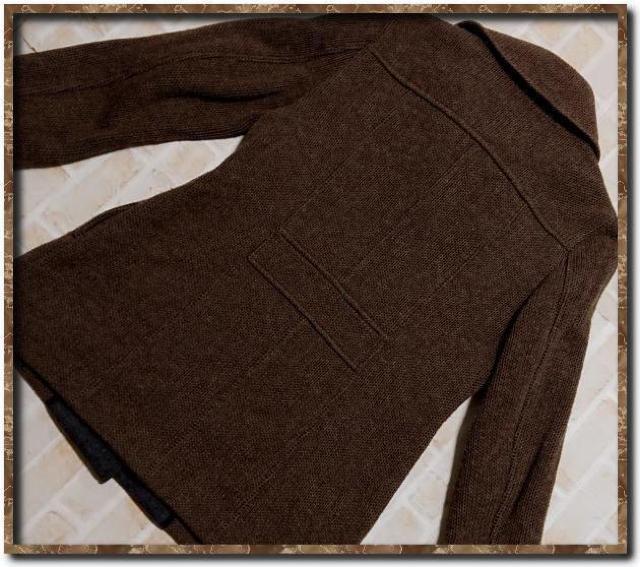 アバハウスドゥヴィネット ウールコートジャケット 茶 < ブランド  アバハウスドゥヴィネット ウールコートジャケット 茶 < ブランドの