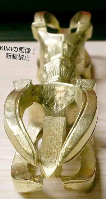 【仏具】五鈷杵 真鍮製 鬼目 総長さ約13cm 密教法具 弘法大詞 仏教美術 < インテリア/ライフ  【仏具】五鈷杵 真鍮製 鬼目 総長さ約13cm 密教法具 弘法大詞 仏教美術 < インテリア/ライフの