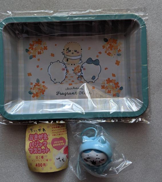 ちいかわ A点セット ペントレー(金木犀 ミント)&おきがえパジャママスコット(ハチワレ) < アニメ/コミック/キャラクター ちいかわ A点セット ペントレー(金木犀 ミント)&おきがえパジャママスコット(ハチワレ) < アニメ/コミック/キャラクターの