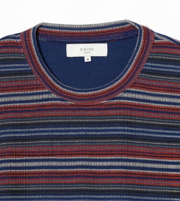 メンズ サカリバ ダブルフェイス ボーダー カットソー < 男性ファッション  メンズ サカリバ ダブルフェイス ボーダー カットソー < 男性ファッションの