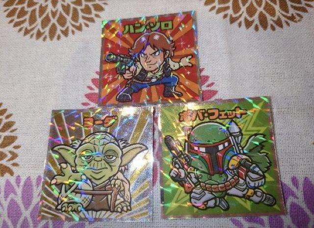 スター・ウォーズ ビックリマンチョコ ハン・ソロ ヨーダ ボバ・フェット 3枚 < アニメ/コミック/キャラクター  スター・ウォーズ ビックリマンチョコ ハン・ソロ ヨーダ ボバ・フェット 3枚  < アニメ/コミック/キャラクターの