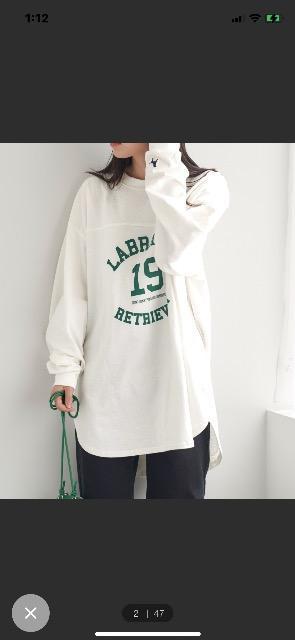 ラブラドールレトリバー 別注フットボールロングTシャツ美品 < 女性ファッション  ラブラドールレトリバー 別注フットボールロングTシャツ美品 < 女性ファッションの