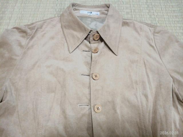 23区 ベージュ スエード風 長袖シャツ 40 < 女性ファッション 23区 ベージュ スエード風 長袖シャツ 40 < 女性ファッションの