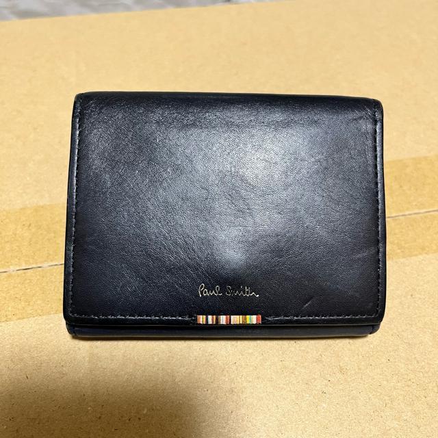 Paul Smith ポールスミス 本革 三つ折り財布 黒 紺 モスグリーン 