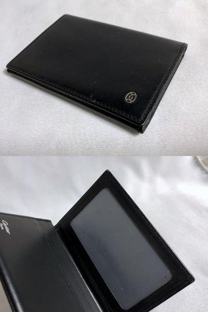 正規 Cartierカルティエ パシャ 2Cロゴカードケース 黒×シルバー名刺入れ パスケース クラシック レザー革 < ブランド  正規 Cartierカルティエ パシャ 2Cロゴカードケース 黒×シルバー名刺入れ パスケース クラシック レザー革 < ブランドの