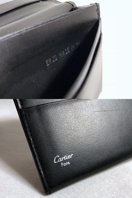 正規 Cartierカルティエ パシャ 2Cロゴカードケース 黒×シルバー名刺入れ パスケース クラシック レザー革 < ブランド  正規 Cartierカルティエ パシャ 2Cロゴカードケース 黒×シルバー名刺入れ パスケース クラシック レザー革 < ブランドの