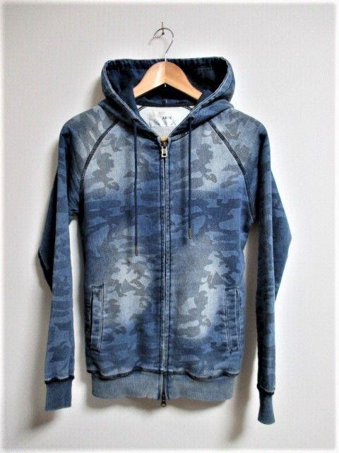 ☆AKM エイケイエム ヴィンテージ加工 カモフラージュ柄 パーカー/メンズ/S☆完売モデル < ブランド  ☆AKM エイケイエム ヴィンテージ加工 カモフラージュ柄 パーカー/メンズ/S☆完売モデル < ブランドの