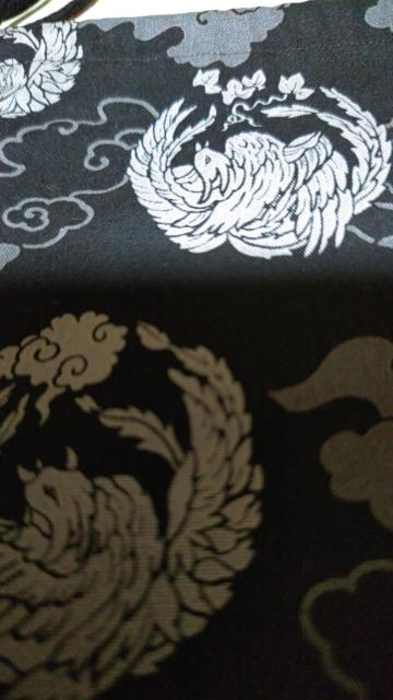 ★処分品★黒×ホウオウ柄ナナメ掛巾着袋 < キッズ/ベビー  ★処分品★黒×ホウオウ柄ナナメ掛巾着袋 < キッズ/ベビーの