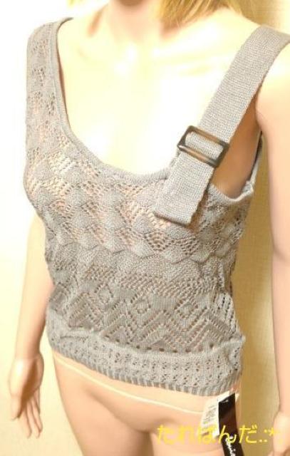 新品タグ付☆大きいL☆綺麗な鍵編みビスチェT199☆3点で即落 < 女性ファッション  新品タグ付☆大きいL☆綺麗な鍵編みビスチェT199☆3点で即落 < 女性ファッションの