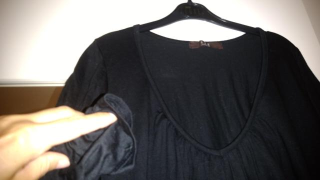 黒い7分袖チュニック Mサイズ < 女性ファッション  黒い7分袖チュニック Mサイズ < 女性ファッションの