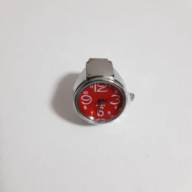 新品 未使用 指輪 時計 シンプル 9色対応 赤  < 男性アクセサリー/時計  新品 未使用 指輪 時計 シンプル 9色対応 赤  < 男性アクセサリー/時計の