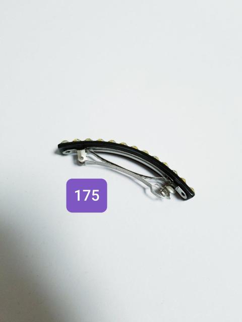 (175) 黄×オーロララインストーン 黒 バレッタ ヘアアクセサリー < 女性アクセサリー/時計  (175) 黄×オーロララインストーン 黒 バレッタ ヘアアクセサリー < 女性アクセサリー/時計の