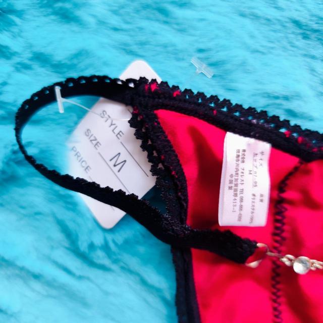 バックジュエリーがSexy。。。フロントレースアップサテン調Tバック。。。パンティー。。。ショーツ。。。レッド。。。 < 女性ファッション  バックジュエリーがSexy。。。フロントレースアップサテン調Tバック。。。パンティー。。。ショーツ。。。レッド。。。 < 女性ファッションの