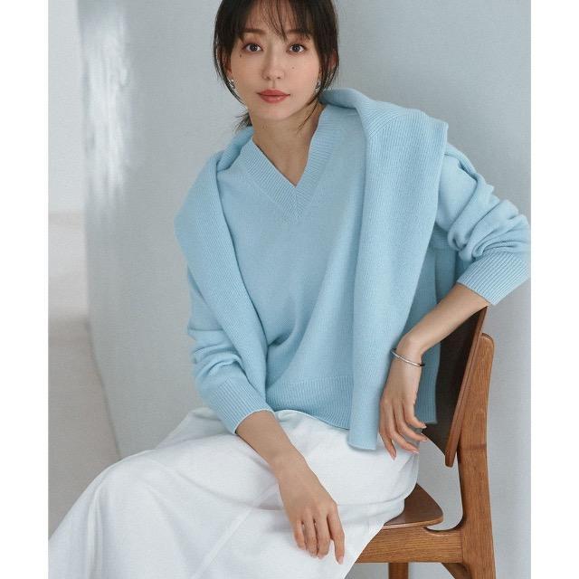 23区/定番カシミアブレンドウォッシャブルニットスカイブルー美品 < ブランド 23区/定番カシミアブレンドウォッシャブルニットスカイブルー美品 < ブランドの