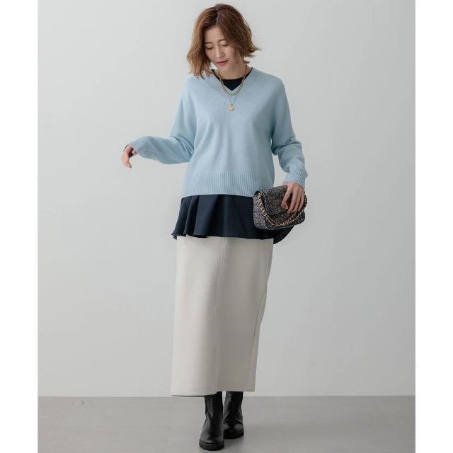 23区/定番カシミアブレンドウォッシャブルニットスカイブルー美品 < ブランド 23区/定番カシミアブレンドウォッシャブルニットスカイブルー美品 < ブランドの