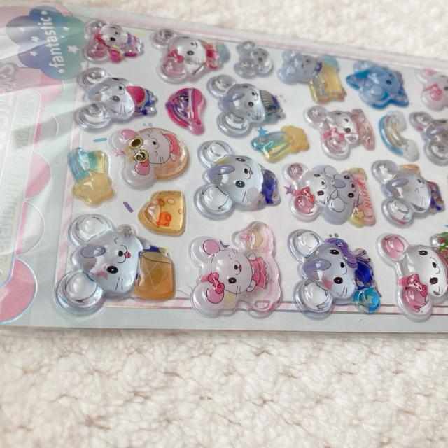 新品 ぷくっと 3D 立体 ねずみ シール ステッカー デコ コラージュ シール帳 N2m < インテリア/ライフ 新品 ぷくっと 3D 立体 ねずみ シール ステッカー デコ コラージュ シール帳 N2m < インテリア/ライフの