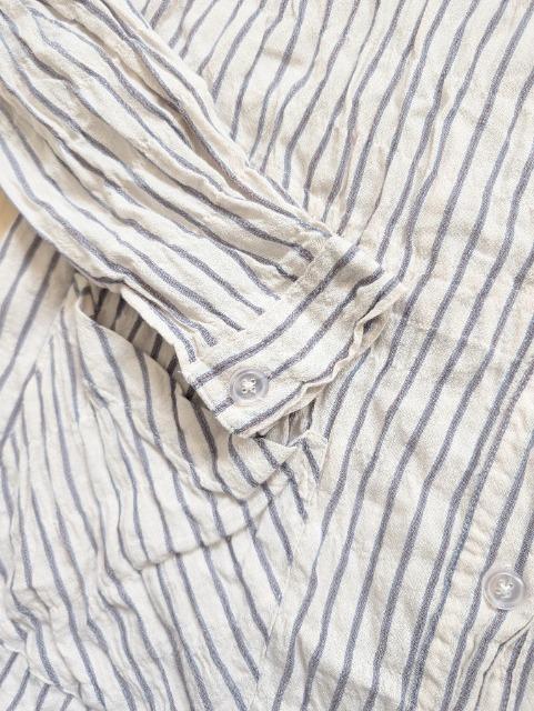 LL★selectione★リンクル加工ストライプシャツ★UV対策★美品★送料無料 < 女性ファッション LL★selectione★リンクル加工ストライプシャツ★UV対策★美品★送料無料 < 女性ファッションの