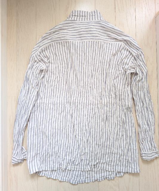 LL★selectione★リンクル加工ストライプシャツ★UV対策★美品★送料無料 < 女性ファッション LL★selectione★リンクル加工ストライプシャツ★UV対策★美品★送料無料 < 女性ファッションの