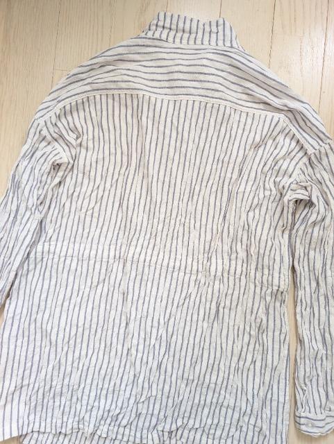 LL★selectione★リンクル加工ストライプシャツ★UV対策★美品★送料無料 < 女性ファッション LL★selectione★リンクル加工ストライプシャツ★UV対策★美品★送料無料 < 女性ファッションの