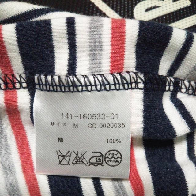 INGNI ◇長袖シャツ M 白×紺×橙×灰 ストライプ◇中古 < ブランド  INGNI ◇長袖シャツ M 白×紺×橙×灰 ストライプ◇中古 < ブランドの