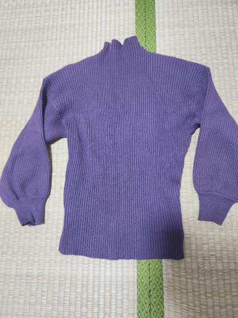 美品 紫 ハイネックニット サイズ→M < 女性ファッション  美品 紫 ハイネックニット サイズ→M  < 女性ファッションの