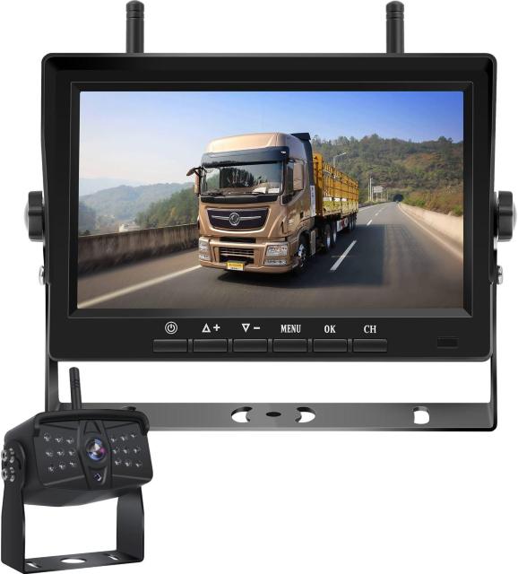 録画機能付き ワイヤレスバックカメラモニターセット 24vバックカメラ 7インチ デジタル信号 12V~36Vまで対応 < 自動車/バイク 録画機能付き ワイヤレスバックカメラモニターセット 24vバックカメラ 7インチ デジタル信号 12V~36Vまで対応 < 自動車/バイク