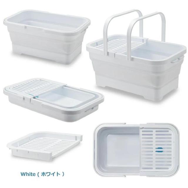 ISETO (伊勢藤) おりたためるバスケット15L ちょい置きトレー付 I-643 ホワイト 洗車バケツ 掃除 つけ置き洗い < インテリア/ライフ ISETO (伊勢藤) おりたためるバスケット15L ちょい置きトレー付 I-643 ホワイト 洗車バケツ 掃除 つけ置き洗い < インテリア/ライフの