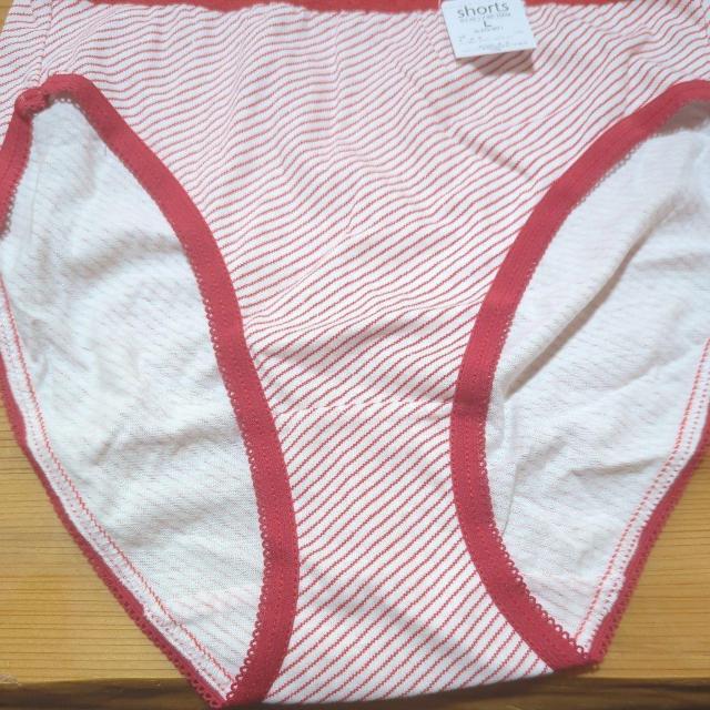新品衣類 赤のストライプ柄 L < 女性ファッション  新品衣類 赤のストライプ柄 L  < 女性ファッションの