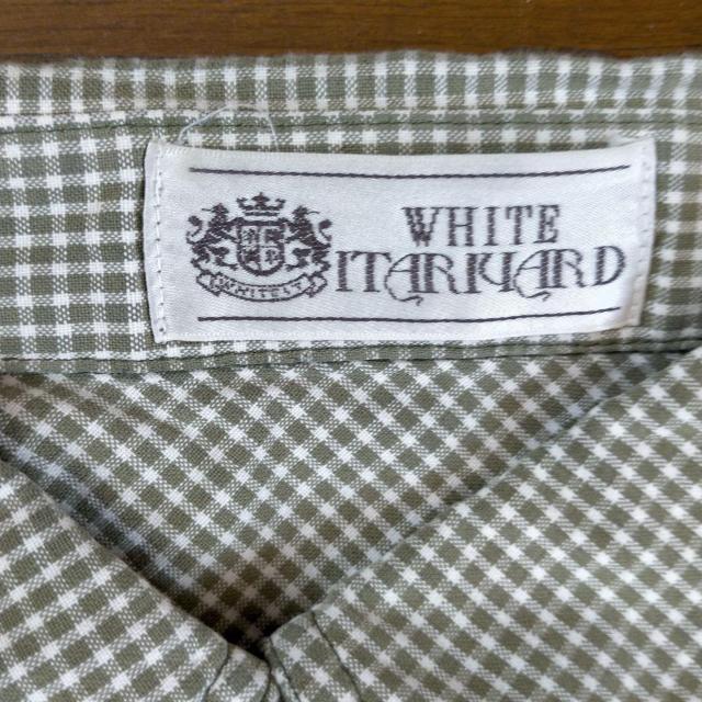 WHITE ITARIYARD レディースシャツ F 美品 グリーン系 < 女性ファッション  WHITE ITARIYARD レディースシャツ F 美品 グリーン系 < 女性ファッションの