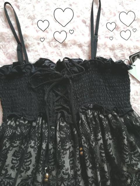 新品☆M-U*チュール重ねキャミワンピ < 女性ファッション  新品☆M-U*チュール重ねキャミワンピ < 女性ファッションの