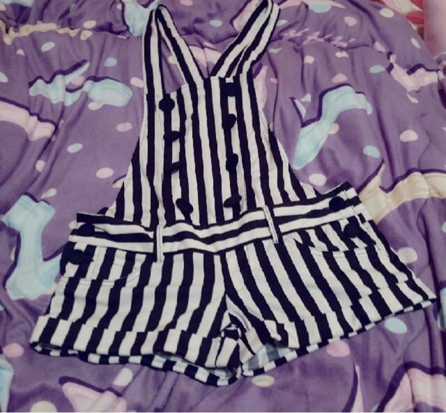 新品未使用 LIP SERVICE ストライプサロペット < ブランド 新品未使用 LIP SERVICE ストライプサロペット < ブランドの