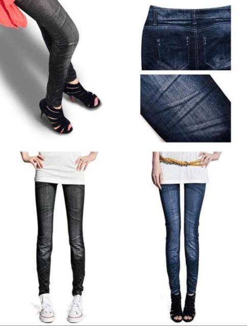 新品 デニム風 美脚 レギンス パンツ スキニーパンツ ストレッチ レディース 裏起毛 < 女性ファッション  新品 デニム風 美脚 レギンス パンツ スキニーパンツ ストレッチ レディース 裏起毛 < 女性ファッションの