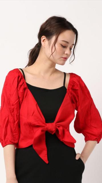 ☆ANAPセンター結びバルーンスリーブトップス☆ < 女性ファッション  ☆ANAPセンター結びバルーンスリーブトップス☆ < 女性ファッションの