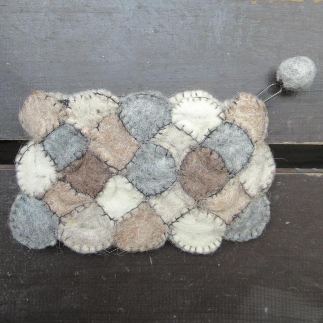 フェルトコインパース*3 ハンドメイド < 女性ファッション フェルトコインパース*3 ハンドメイド < 女性ファッションの