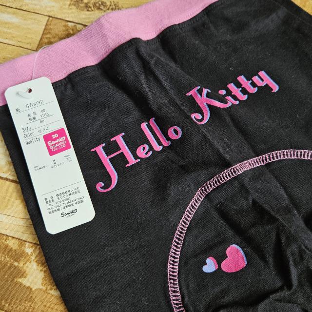 新品*タグ付き*ハローキティ*ズボン*ラメ*フリル*キティちゃん*英字*ロゴ*ハート*花*黒×ピンク*パンツ*80 < キッズ/ベビー  新品*タグ付き*ハローキティ*ズボン*ラメ*フリル*キティちゃん*英字*ロゴ*ハート*花*黒×ピンク*パンツ*80 < キッズ/ベビーの