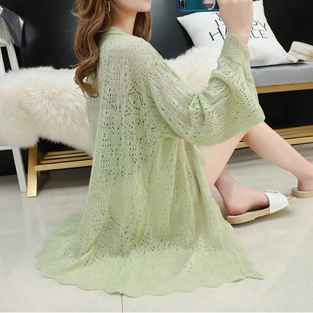 送料無料 新品 ロングリブカーデ 透け感 カーディガン < 女性ファッション  送料無料 新品 ロングリブカーデ 透け感 カーディガン < 女性ファッションの