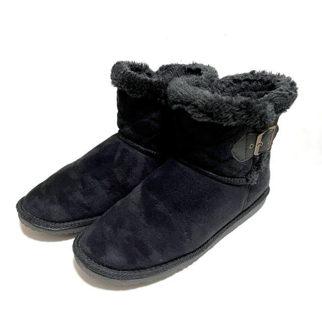 【used】バックルムートンブーツ/GU/サイズL/ブラック < 女性ファッション  【used】バックルムートンブーツ/GU/サイズL/ブラック < 女性ファッションの