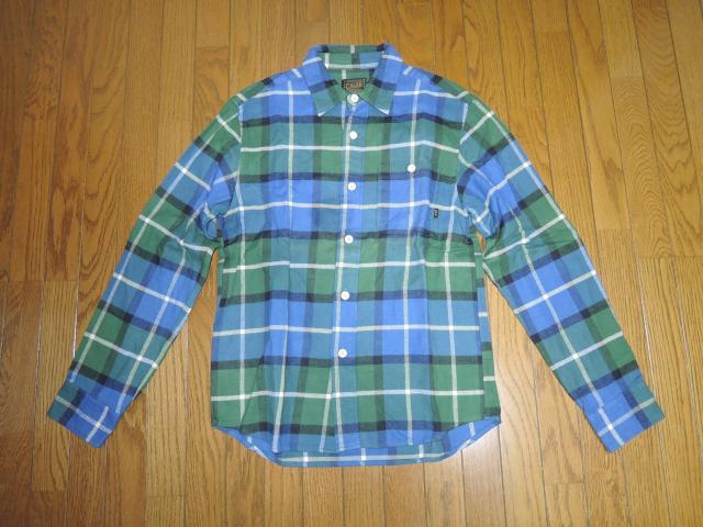 CALEE キャリー ブロック チェックシャツ M 青緑系 長袖シャツ < ブランド  CALEE キャリー ブロック チェックシャツ M 青緑系 長袖シャツ < ブランドの