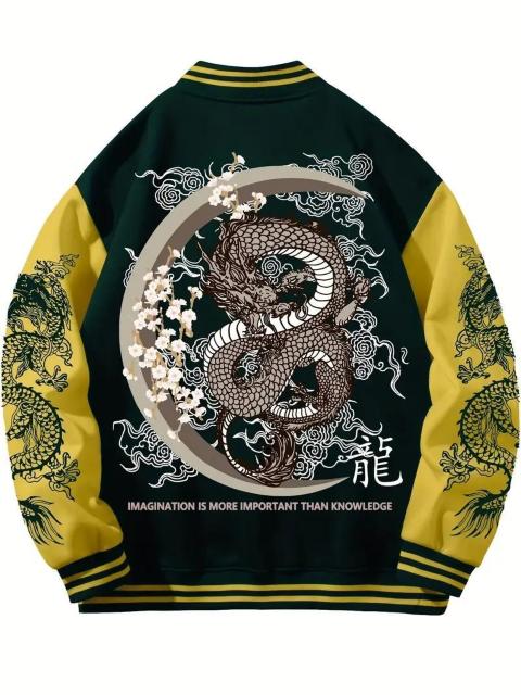 爆ヤス価格2990円★メンズ フリース裏地 ドラゴン刺繍 ベースボールジャケット 暖かい USAサイズS(日本サイズL相当)赤 < 男性ファッション 爆ヤス価格2990円★メンズ フリース裏地 ドラゴン刺繍 ベースボールジャケット 暖かい USAサイズS(日本サイズL相当)赤 < 男性ファッションの