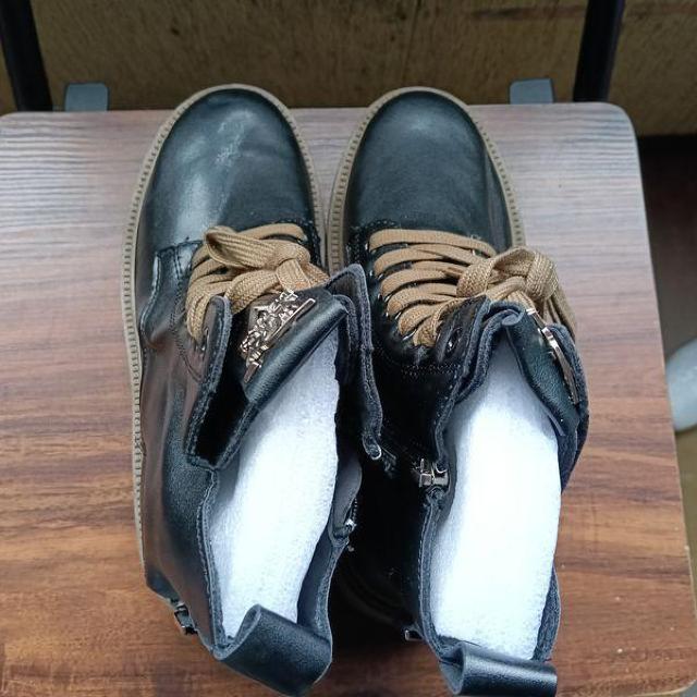 新品 22.5cm レディース ブーツ ブラック 厚底 シューズ ショートブーツ < 女性ファッション 新品 22.5cm レディース ブーツ ブラック 厚底 シューズ ショートブーツ < 女性ファッションの