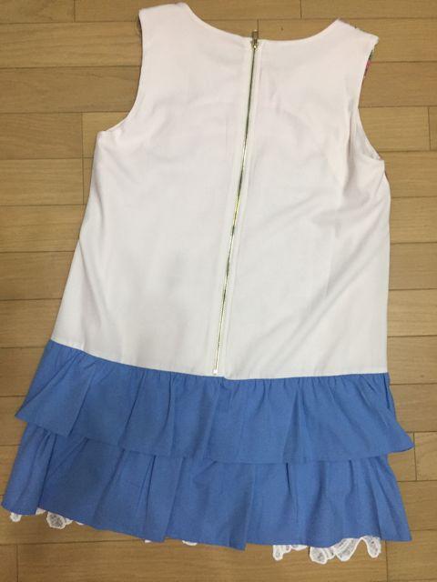 スリーフォータイム 花柄 レースとフリルのカラフルワンピース < 女性ファッション  スリーフォータイム 花柄 レースとフリルのカラフルワンピース < 女性ファッションの