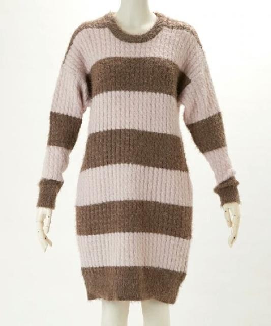 MーLサイズ新品タグ付きケーブルルームワンピース!女子力アップ! < 女性ファッション  MーLサイズ新品タグ付きケーブルルームワンピース!女子力アップ! < 女性ファッションの