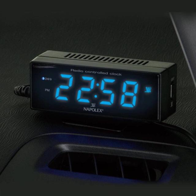 ナポレックス 車用 電波時計 カープラグ給電 < 自動車/バイク ナポレックス 車用 電波時計 カープラグ給電 < 自動車/バイク