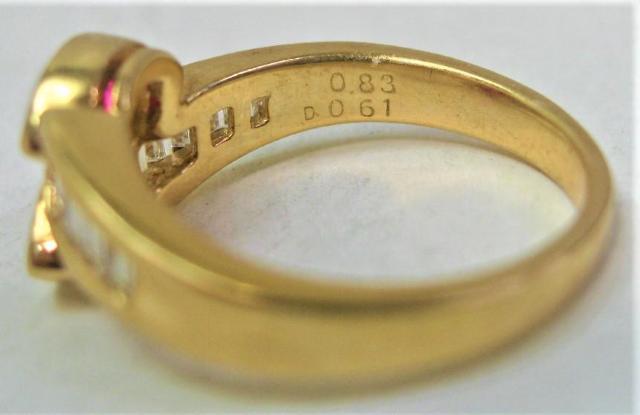 K18 18 O w r[ 0.83ct _C 0.61ct  ANZT[/v 